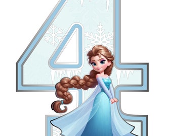 Num3D Frozen. Files in STUDIO, SVG, CWPRJ format (For Brother Scanncut)