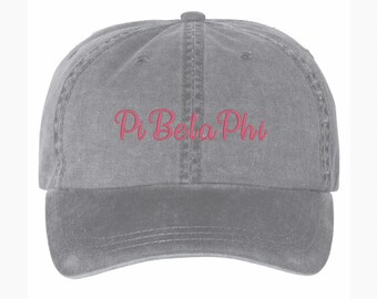 Small Single Straight Arrow Baseball Cap - Pi Beta Phi  display picture 2