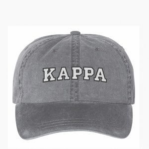 Kappa Kappa Gamma Sorority Baseball Hat / Custom Color Greek Embroidered Cap / Big Little Sister Gift