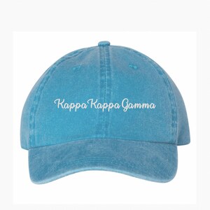 Kappa Kappa Gamma Sorority Baseball Hat / Custom Color Greek Embroidered Cap / Big Little Sister Gift