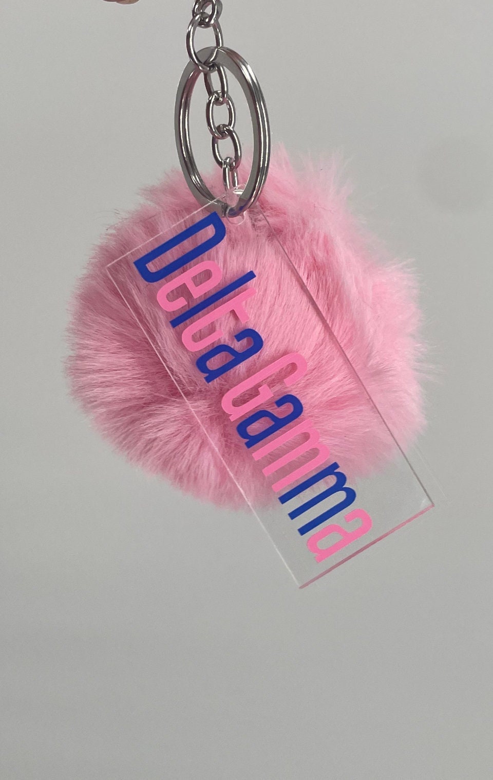 Delta Gamma Sorority Keychain / DG Custom Color Greek Key Chain With ...