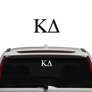 Kappa Delta Sorority Auto Aufkleber / Benutzerdefinierte Farbe griechischer Laptop Aufkleber / Big Little Sister Geschenk