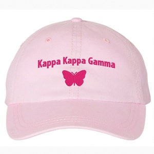 Kappa Kappa Gamma Sorority Baseball Hat / Custom Color Greek Embroidered Cap / Big Little Sister Gift