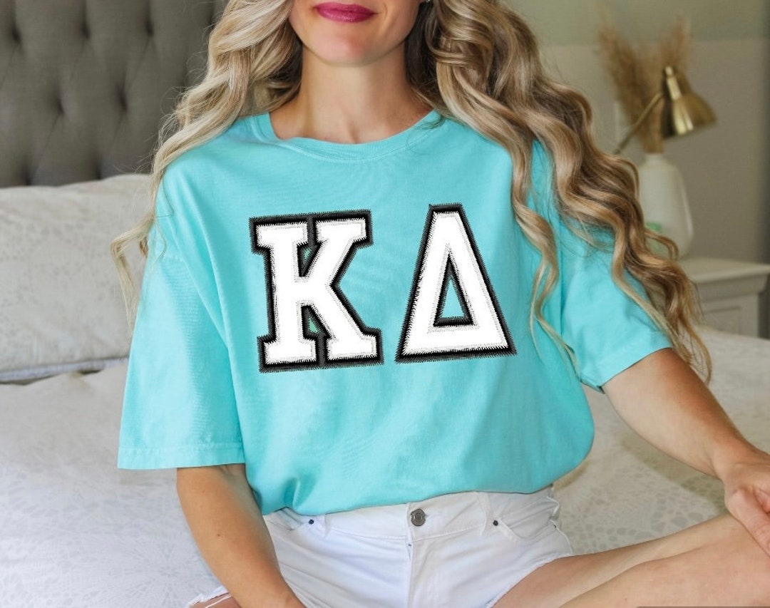 Kappa Delta Sorority Applique Chapter Shirt / Custom Color Greek ...