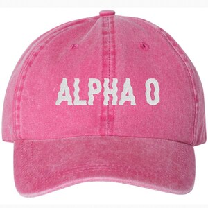 Alpha Omicron Pi Sorority Baseball Hat / Custom Color Greek Embroidered Cap / Big Little Sister Gift