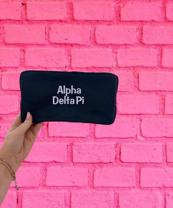 Sorority Bags Kosmetiktasche „Living The PRETTY Life“ – Pink & Grün, 23,5x17 Cm, Maschinenwaschbar