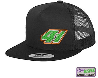 Custom embroidered racing hats Clearance