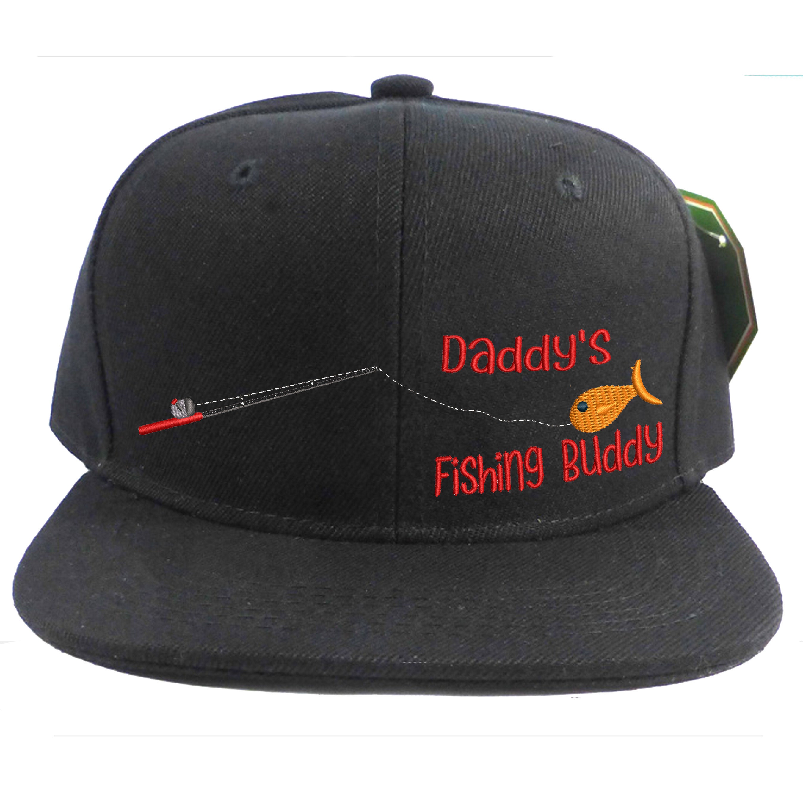 Custom Kids Trucker Hat Daddy's Fishing Buddy Fisherman Dad Father's Day