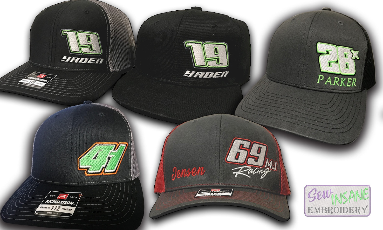 YOUTH Richardson 112 Custom Embroidered Hats Create Your Own Etsy