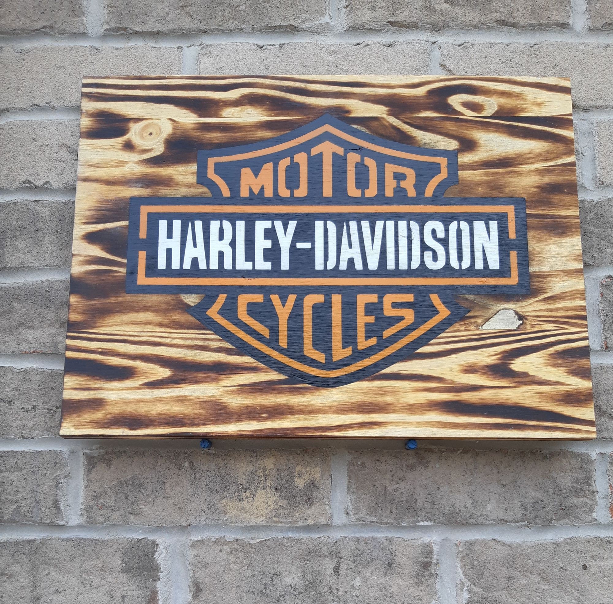 Harley Davidson Wall Hanging Sign Sign Wall Hanging Etsy