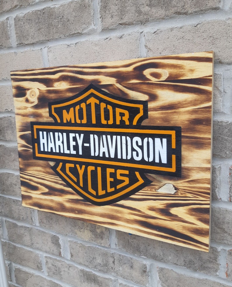 Harley Davidson Wall Hanging Sign Sign Wall Hanging Etsy