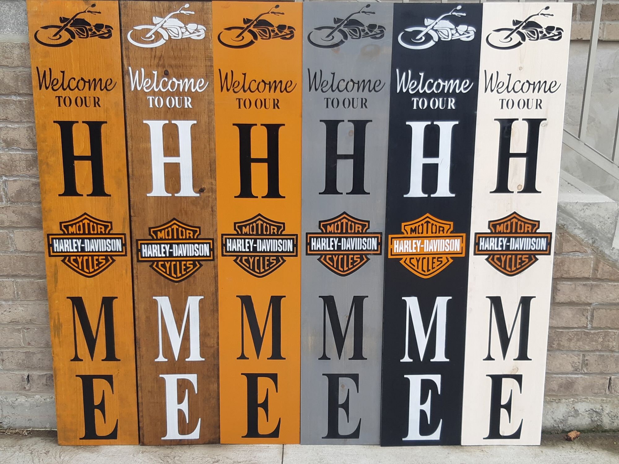 Harley Davidson to my Home Porch Sign Harley Motor Etsy