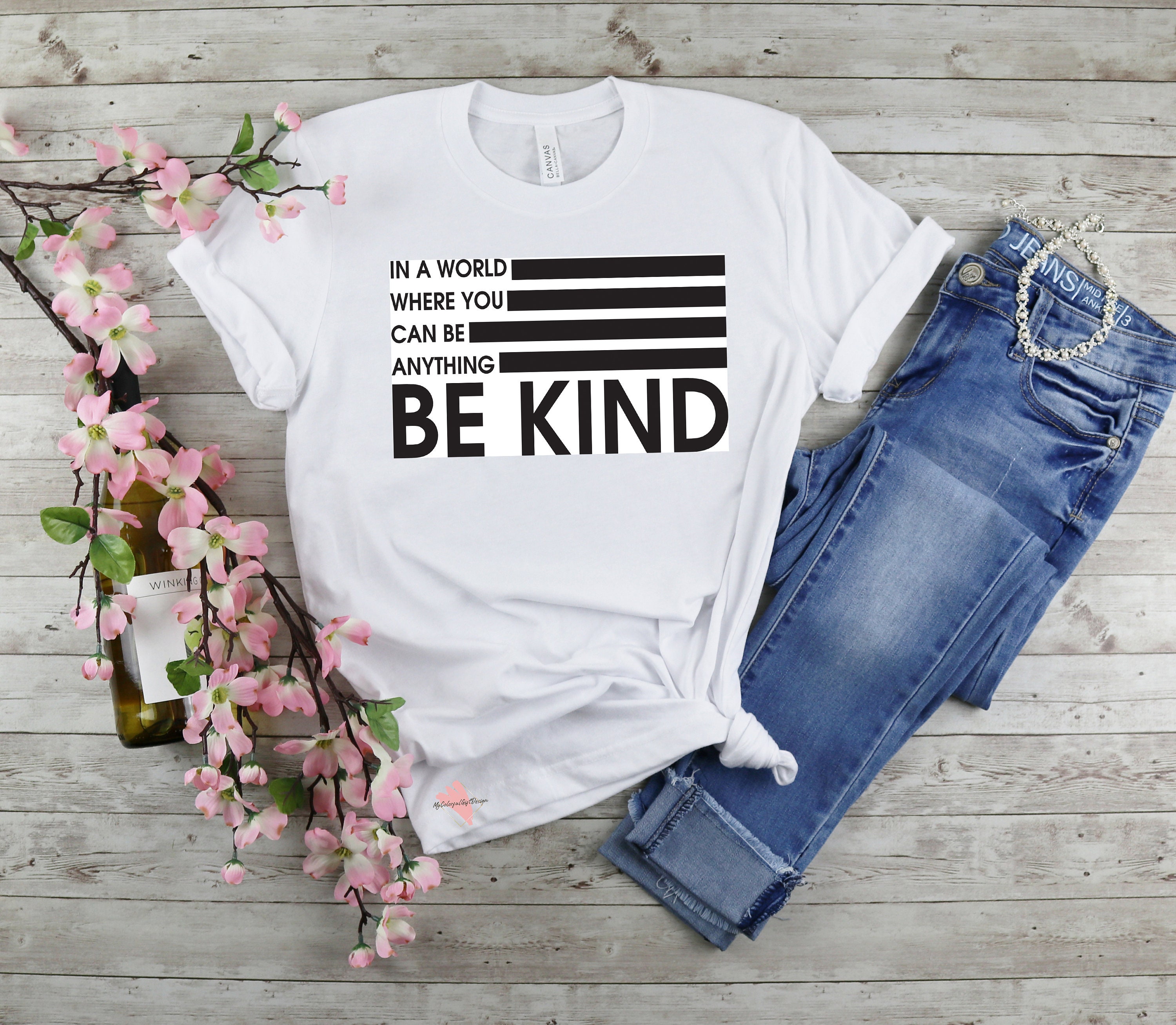Be Kind TShirt Inspirational Shirt Be Kind Shirt Positive Etsy