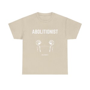 Das Abolitionist Christian Tee | Glaube Bewegung Shirt | Schrift Shirt Bild 3