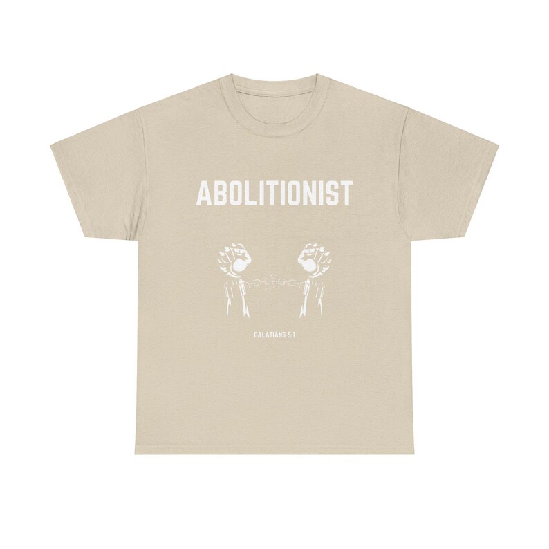 Das Abolitionist Christian Tee | Glaube Bewegung Shirt | Schrift Shirt Bild 3