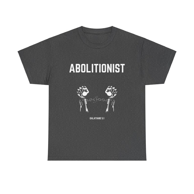 Das Abolitionist Christian Tee | Glaube Bewegung Shirt | Schrift Shirt Bild 7