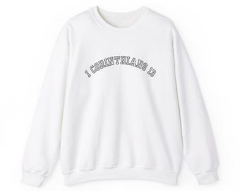 Die Liebe Kapitel Christian Langarm T-Shirt | Glaube Bekleidung | Schrift-Vers-Shirt