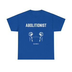 Das Abolitionist Christian Tee | Glaube Bewegung Shirt | Schrift Shirt Bild 8