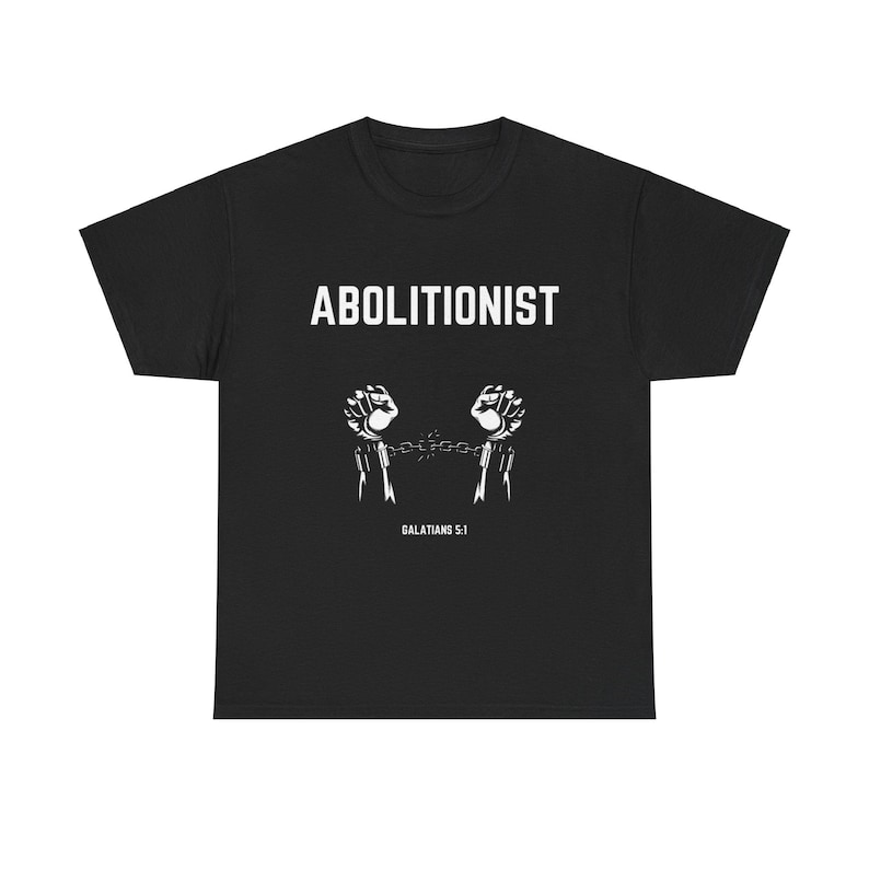 Das Abolitionist Christian Tee | Glaube Bewegung Shirt | Schrift Shirt Bild 2