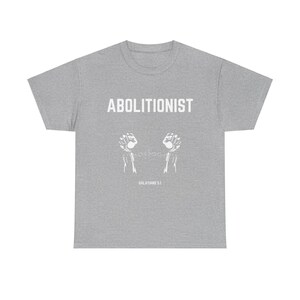 Das Abolitionist Christian Tee | Glaube Bewegung Shirt | Schrift Shirt Bild 4