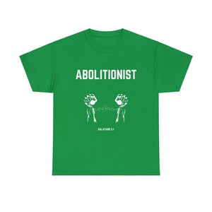 Das Abolitionist Christian Tee | Glaube Bewegung Shirt | Schrift Shirt Bild 6
