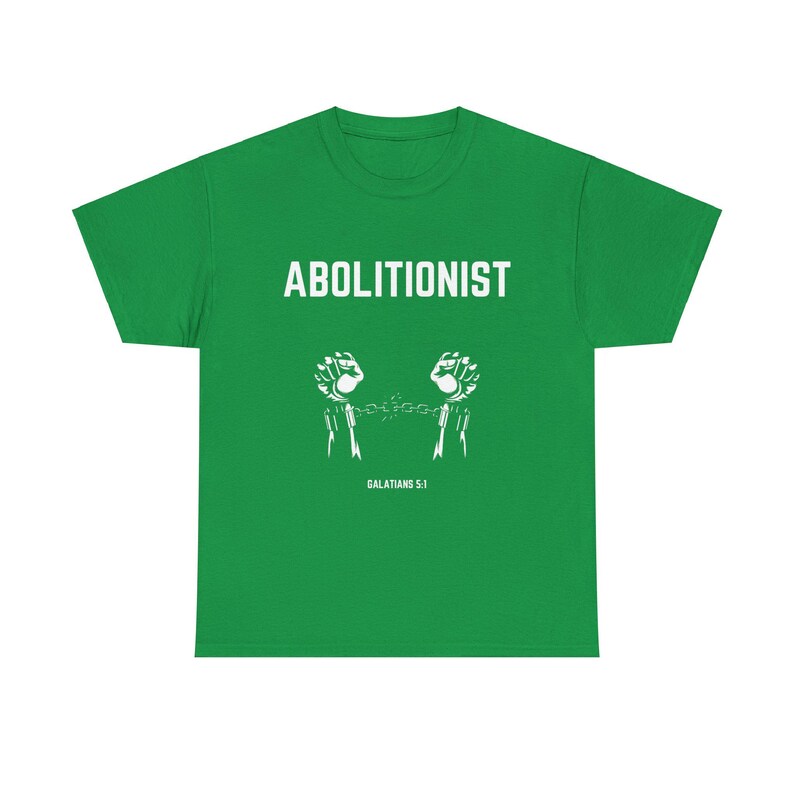 Das Abolitionist Christian Tee | Glaube Bewegung Shirt | Schrift Shirt Bild 6