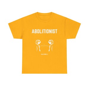 Das Abolitionist Christian Tee | Glaube Bewegung Shirt | Schrift Shirt Bild 5