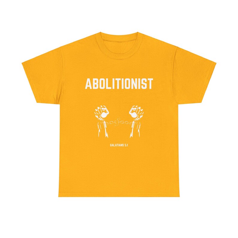 Das Abolitionist Christian Tee | Glaube Bewegung Shirt | Schrift Shirt Bild 5