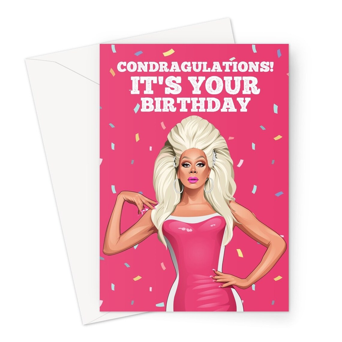 Rupaul Birthday Card Birthday Cards Birthday Card Drag | Etsy