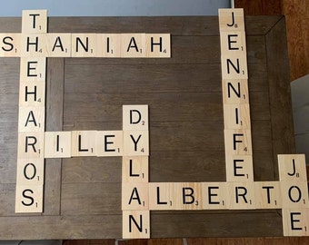Scrabble Tiles: Family Names, Quotes and Sayings