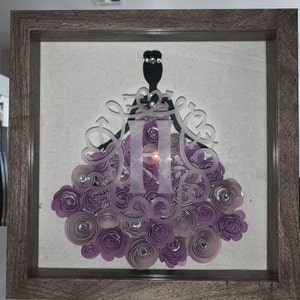 Made to Order Floral Princess Shadow Box