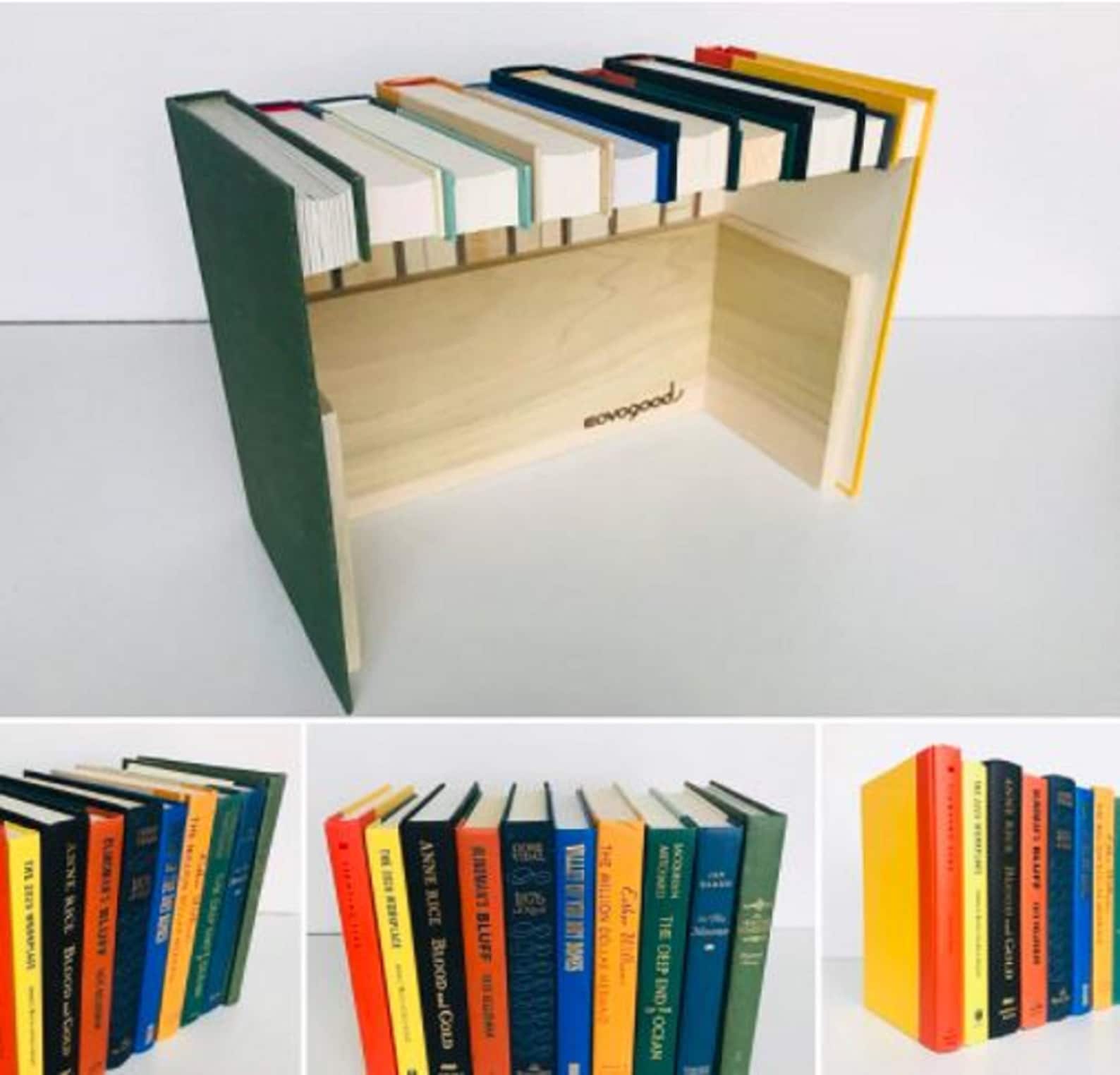 Hidden Storage Real Books Faux Book Box Router Hider Etsy