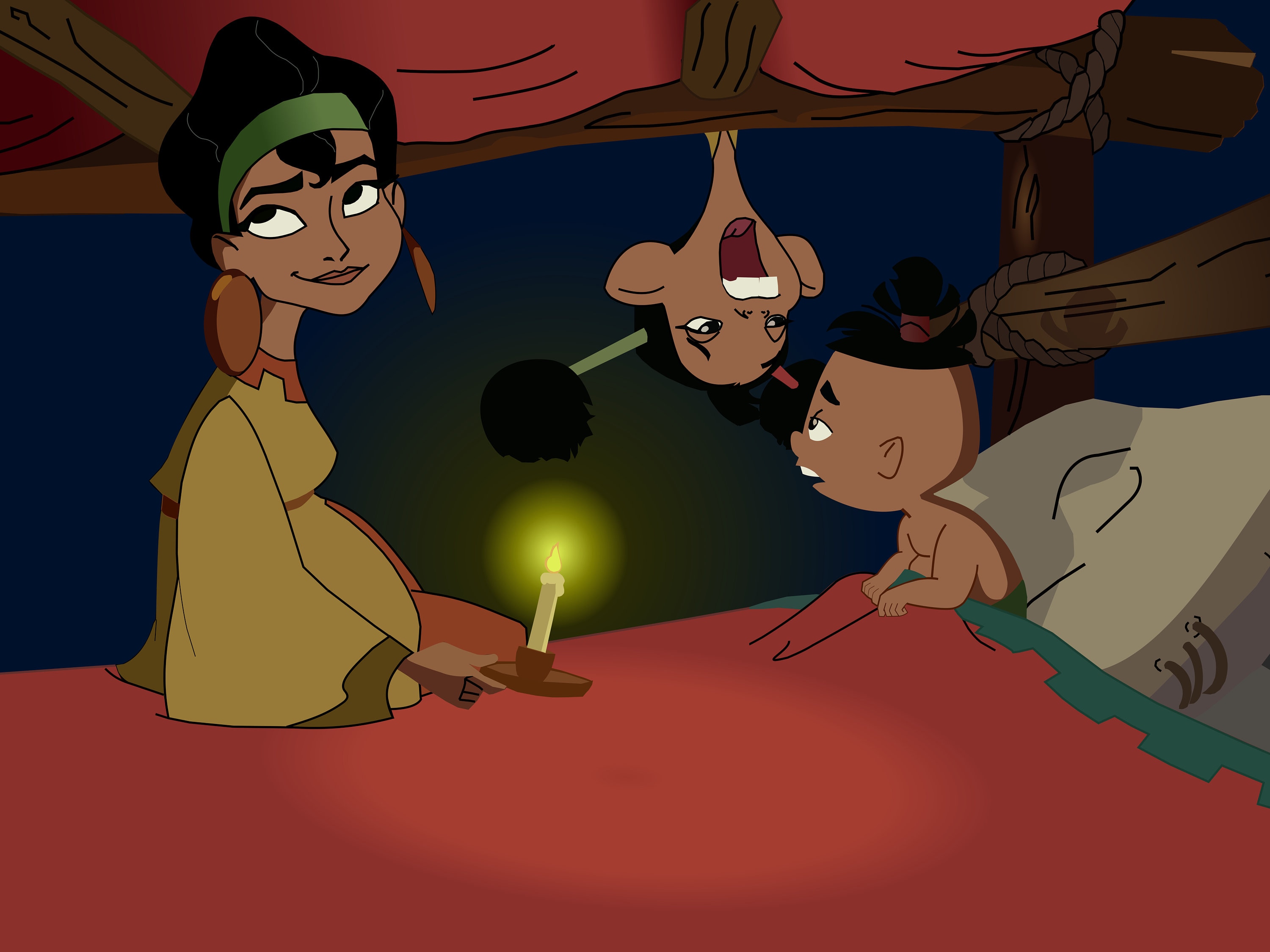 Chicha, Chaca, and Tipo Emperor's New Groove Scene Digital Art ...