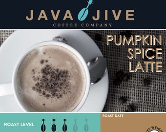 Pumpkin Spice Latte Flavored Fresh Roasted 12 oz Bag of Gourmet Coffee