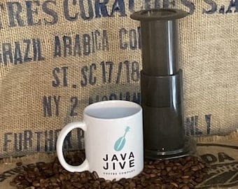 Classic Java Jive Mug-Vertical Logo