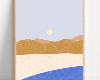 Island Sky- Fuerteventura Landscape, Giclée Print, Wall Art