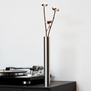 Metal vase | Metal vase | Flower vase | Stainless aluminum | Designer vase | Retro vase | Industrial & minimalist | Retro vase | &quot;V1&quot;