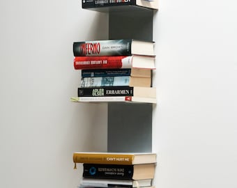 Bibliothèque | Étagère | Bibliothèque verticale | Étagère flottante | Porte-revues | Étagère murale | Rangement | Format de magazine « BS-TB », blanc crème