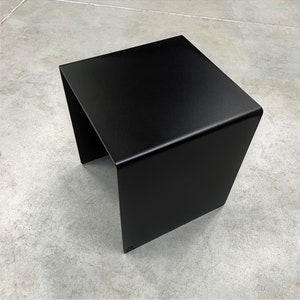 Side table metal | Coffee table | Lounge furniture | in- & outdoor | Design table | Living room table "ST-U" white and black
