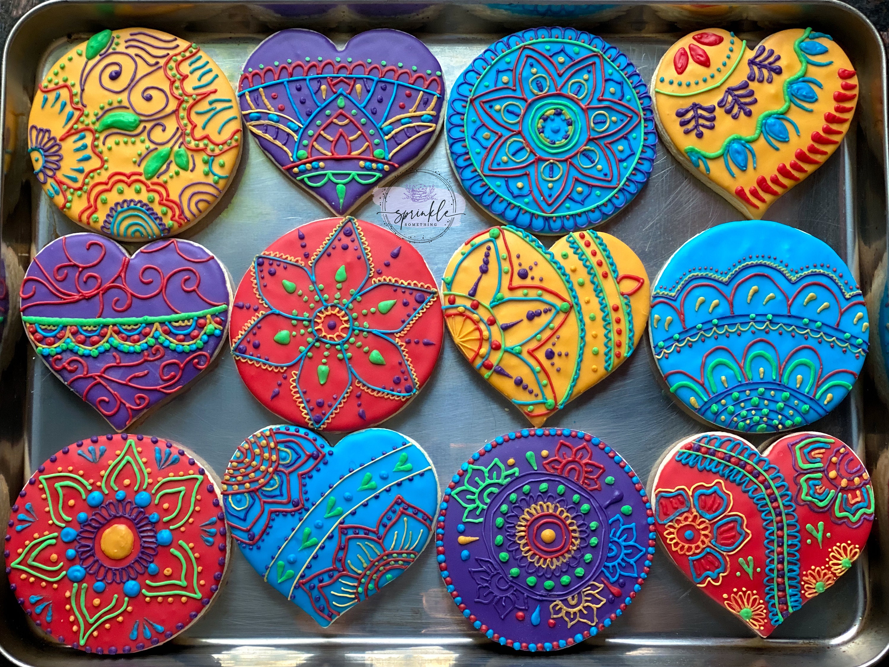 Henna Cookies | Mehndi Cookies | Lace Cookies | Customizable