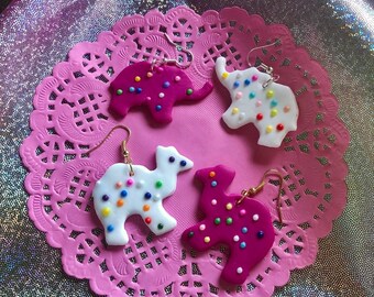 Pink and White Circus Cookies