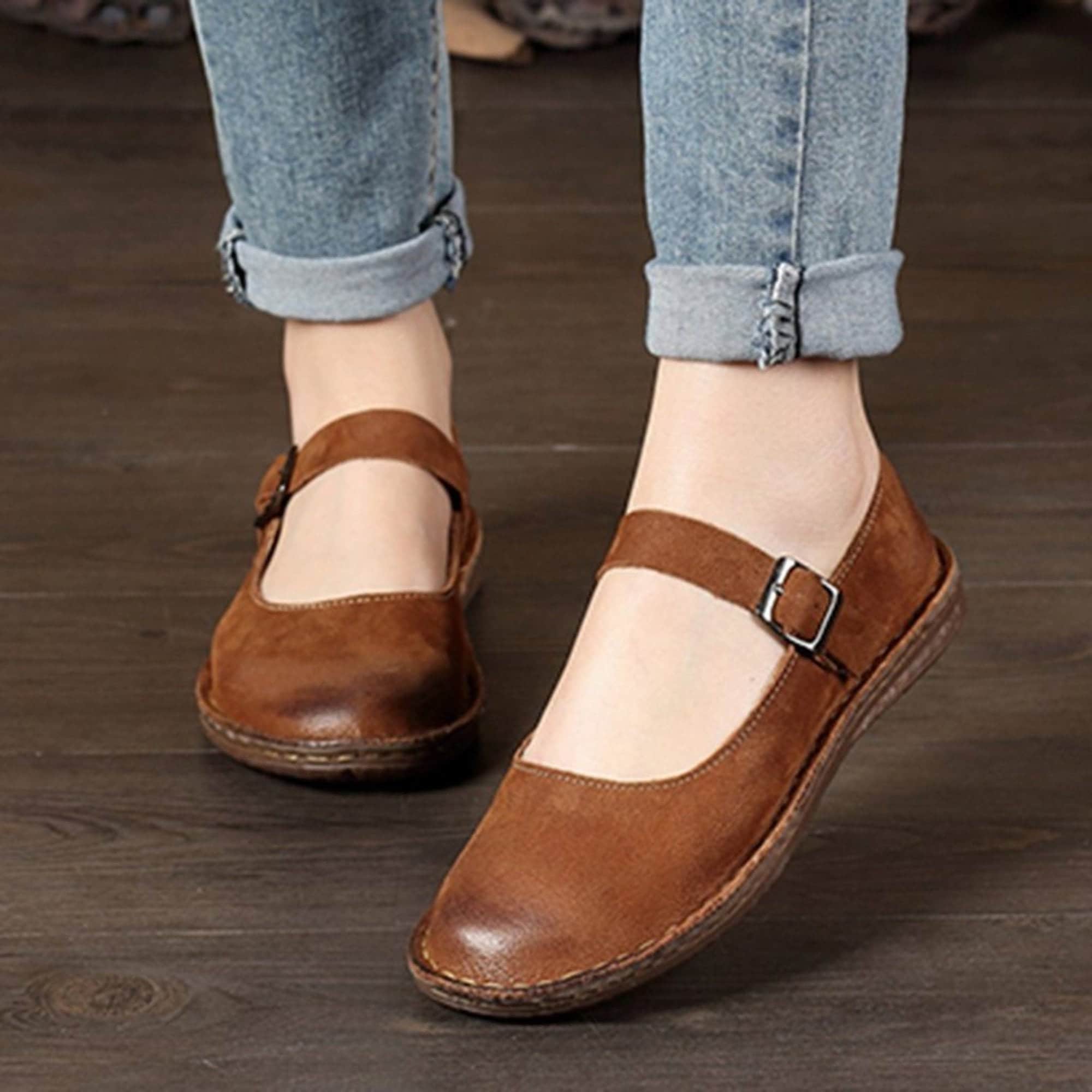 soft leather flats womens