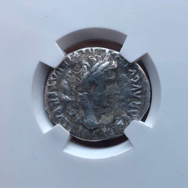 Augustus AR Denarius Coin 27 BC - 14 AD - Guaranteed Authentic
