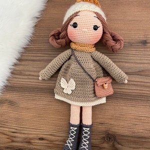 Crochet Doll With Removable Outfit Personalized Baby Toys Amigurumi Doll For Sale Gift For Kids Art Doll Gift Doll With Accessory image 5