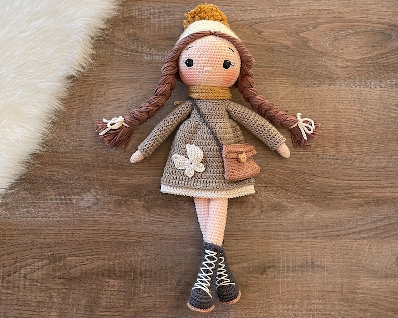 Crochet Doll With Removable Outfit Personalized Baby Toys Amigurumi Doll For Sale Gift For Kids Art Doll Gift Doll With Accessory image 1