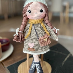 Crochet Doll With Removable Outfit Personalized Baby Toys Amigurumi Doll For Sale Gift For Kids Art Doll Gift Doll With Accessory image 10