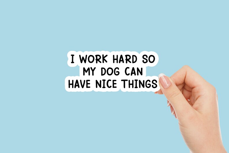 Dog Mom Sticker for Laptop waterproof decal vinyl tumbler funny sayings stickers for water bottle funny sayings pet mama dog lover sticker image 1