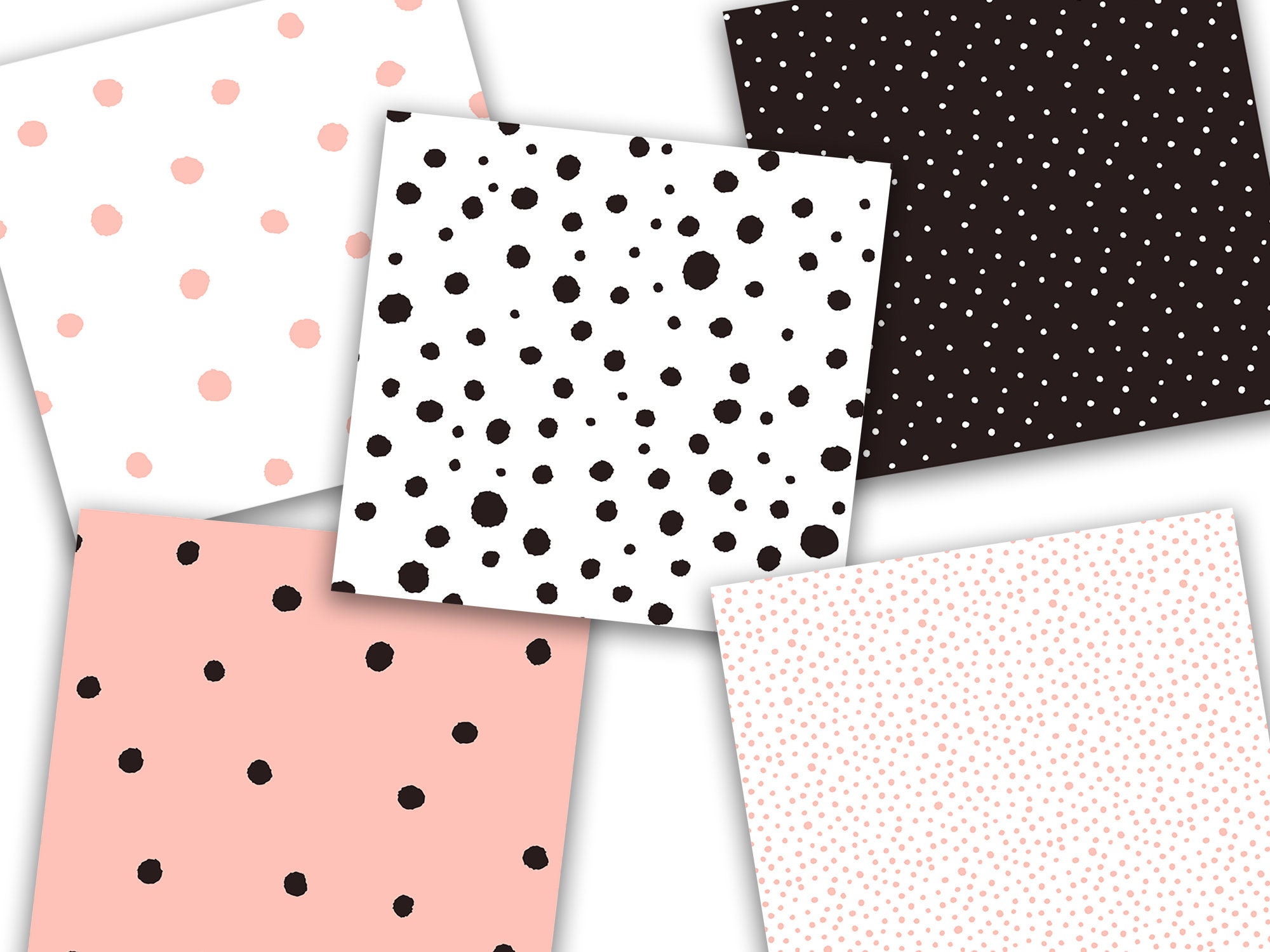 20 Seamless Pattern Design, Digital Paper, Polkadot Pattern, With ...