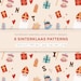 6 Sinterklaas Digital Papers, Seamless Vector Patterns, Sint En Piet ...
