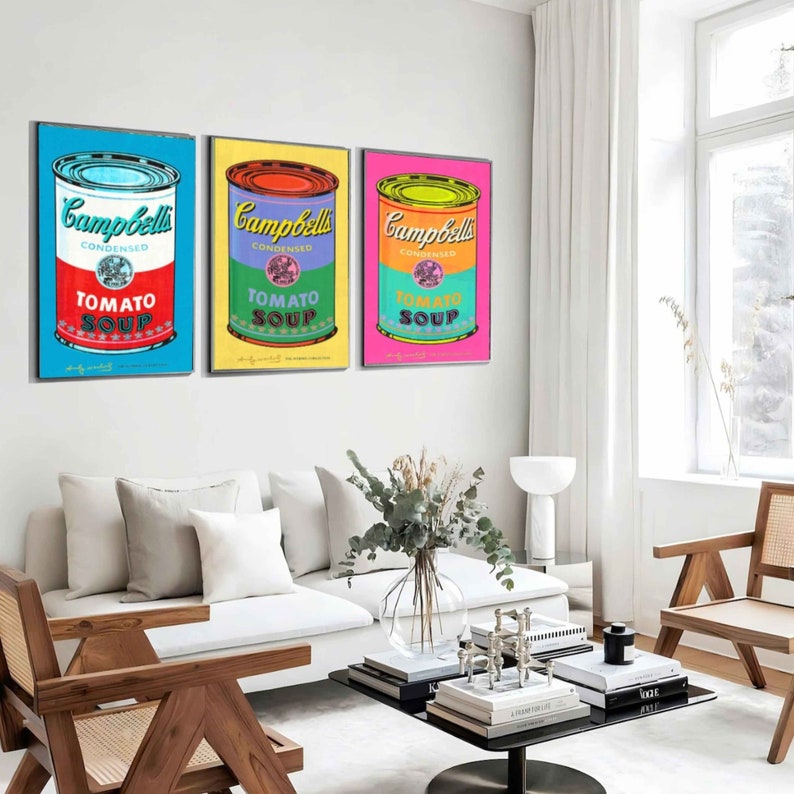 Campbell's Soup Print Pop Art Printable Wall Art Set of - Etsy